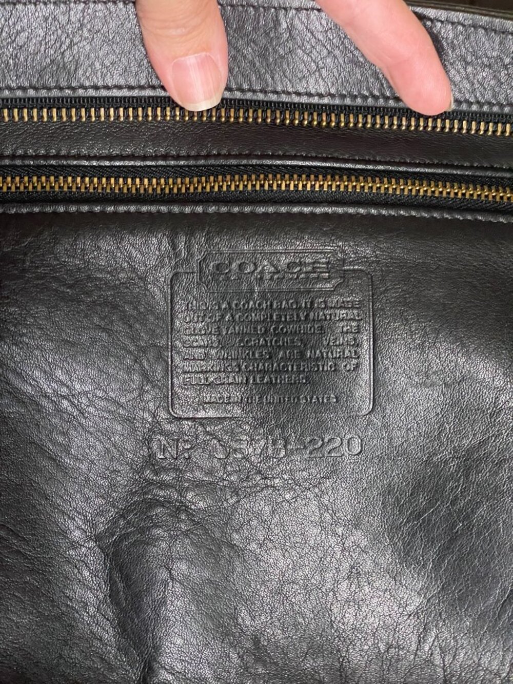 Vintage Coach Light Tote Black - Picture 9 of 16